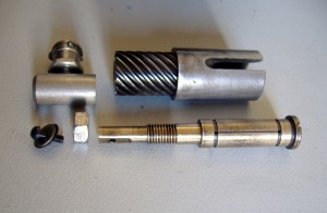 Parts of the Western Electric floppy drive pinion